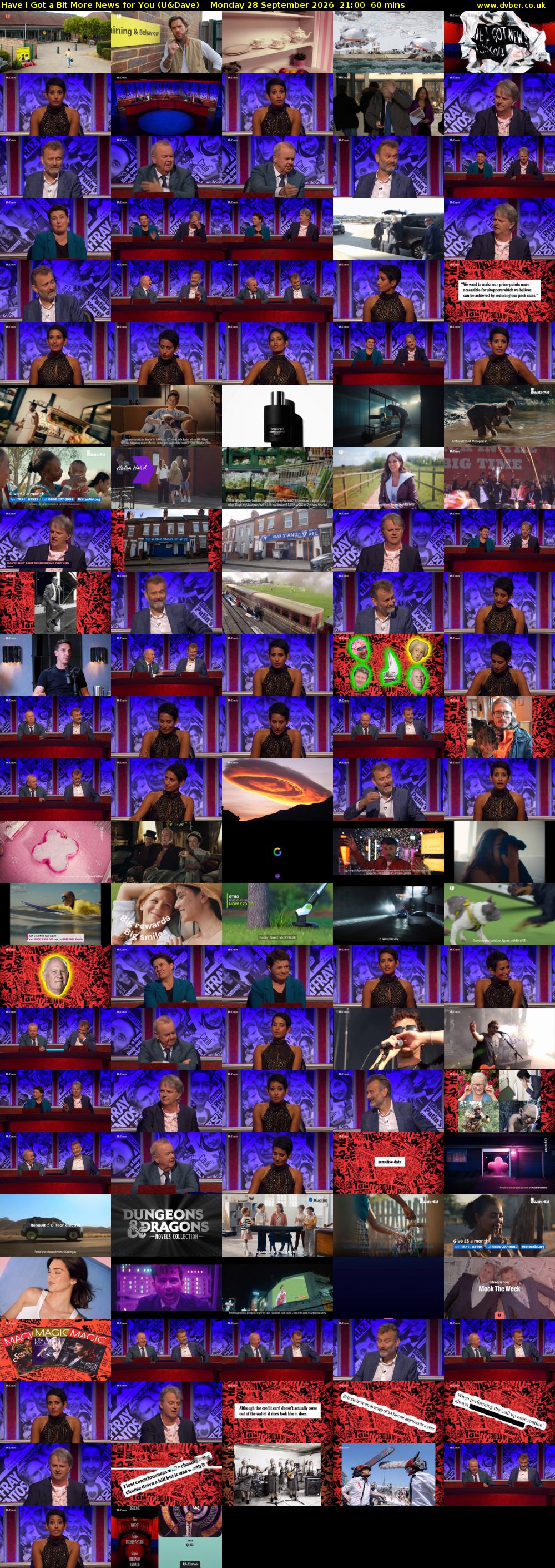 Have I Got a Bit More News for You (U&Dave) Monday 28 September 2026 21:00 - 22:00