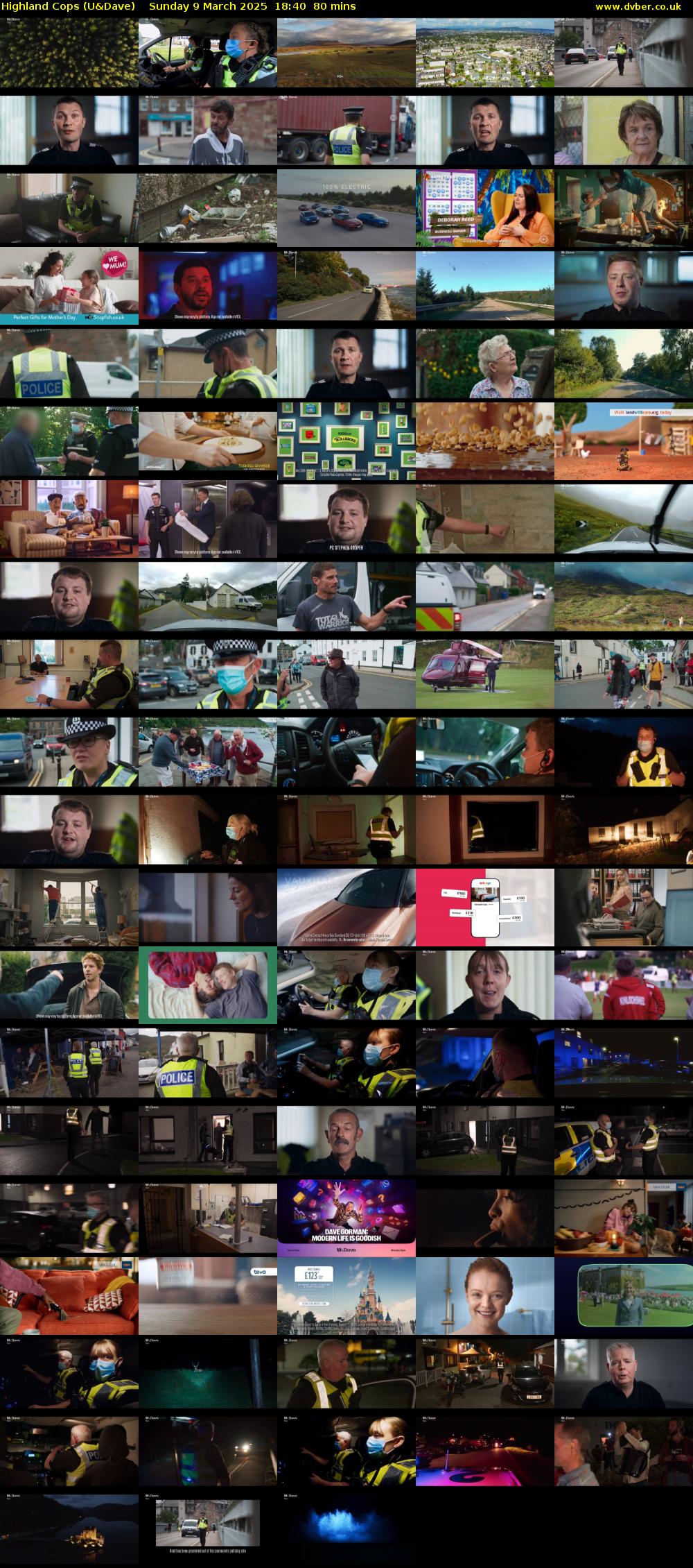 Highland Cops (U&Dave) Sunday 9 March 2025 18:40 - 20:00