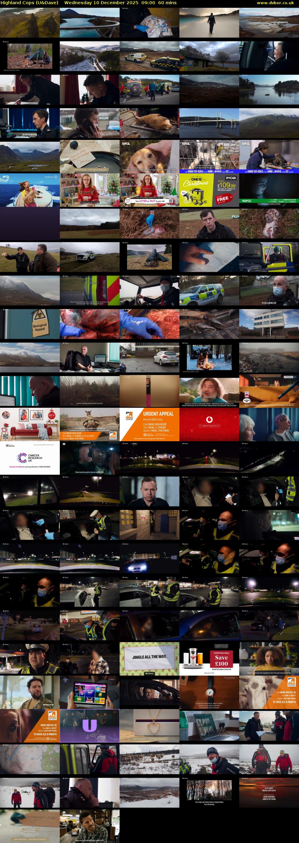 Highland Cops (U&Dave) Wednesday 10 December 2025 09:00 - 10:00