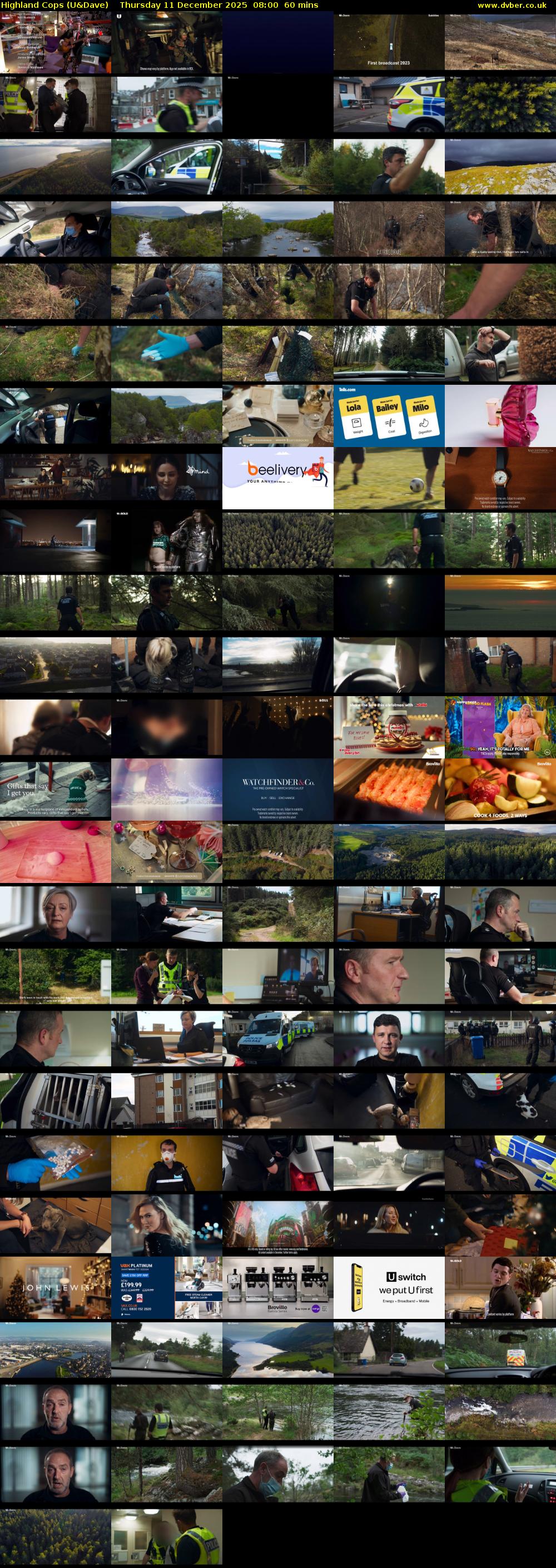 Highland Cops (U&Dave) Thursday 11 December 2025 08:00 - 09:00