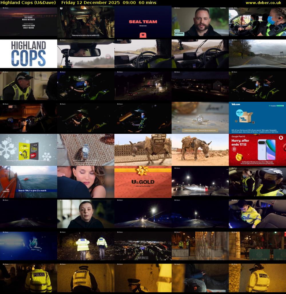 Highland Cops (U&Dave) Friday 12 December 2025 09:00 - 10:00