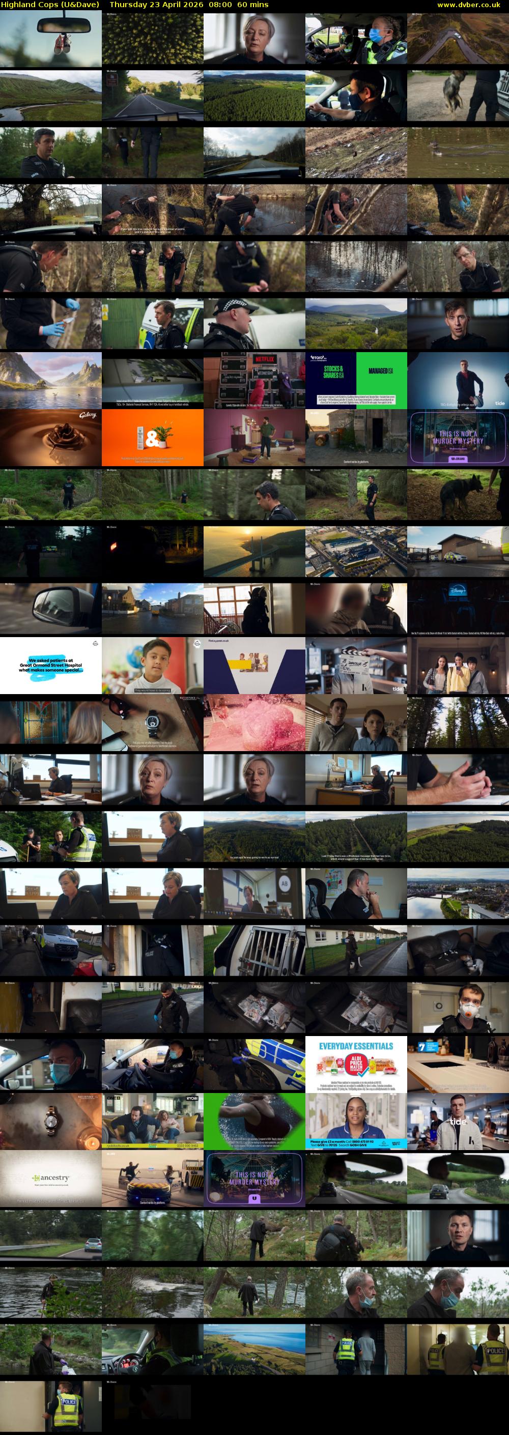 Highland Cops (U&Dave) Thursday 23 April 2026 08:00 - 09:00