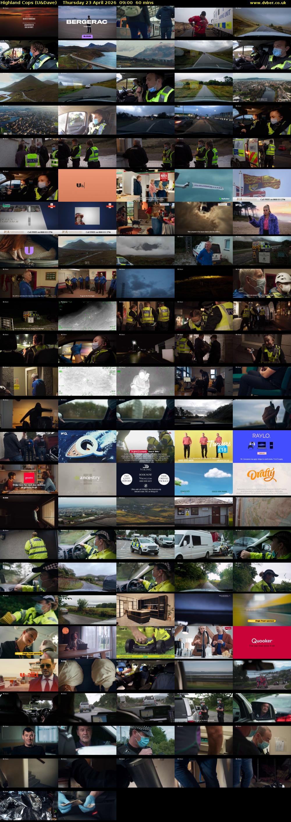 Highland Cops (U&Dave) Thursday 23 April 2026 09:00 - 10:00