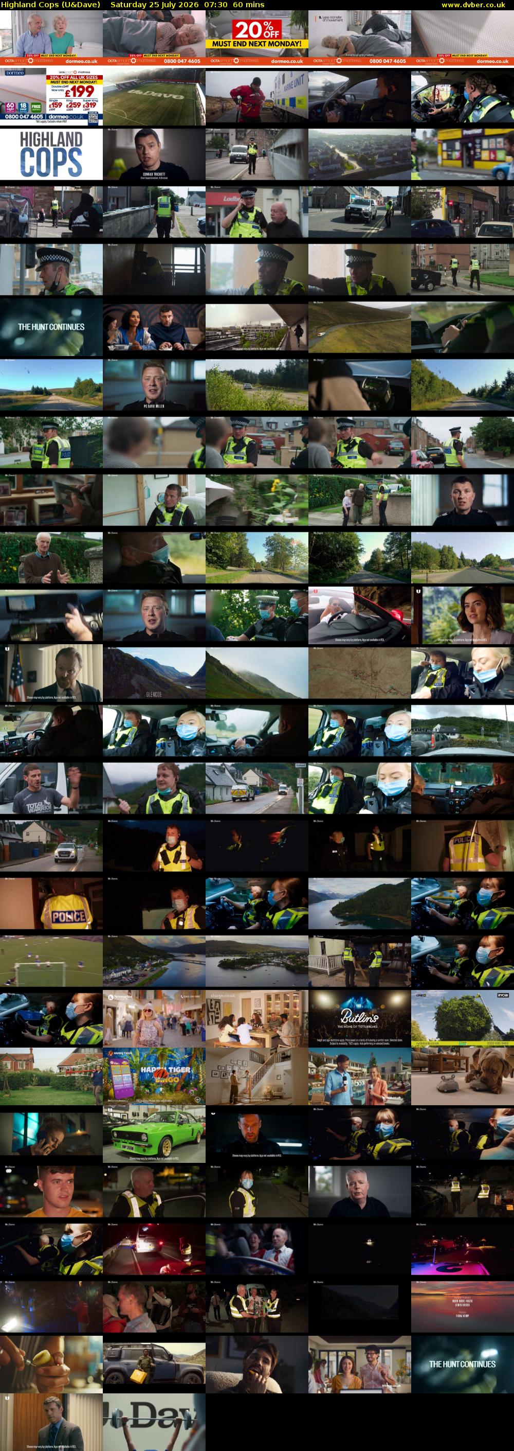 Highland Cops (U&Dave) Saturday 25 July 2026 07:30 - 08:30