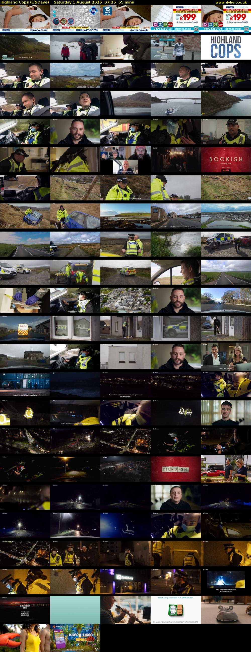 Highland Cops (U&Dave) Saturday 1 August 2026 07:25 - 08:20
