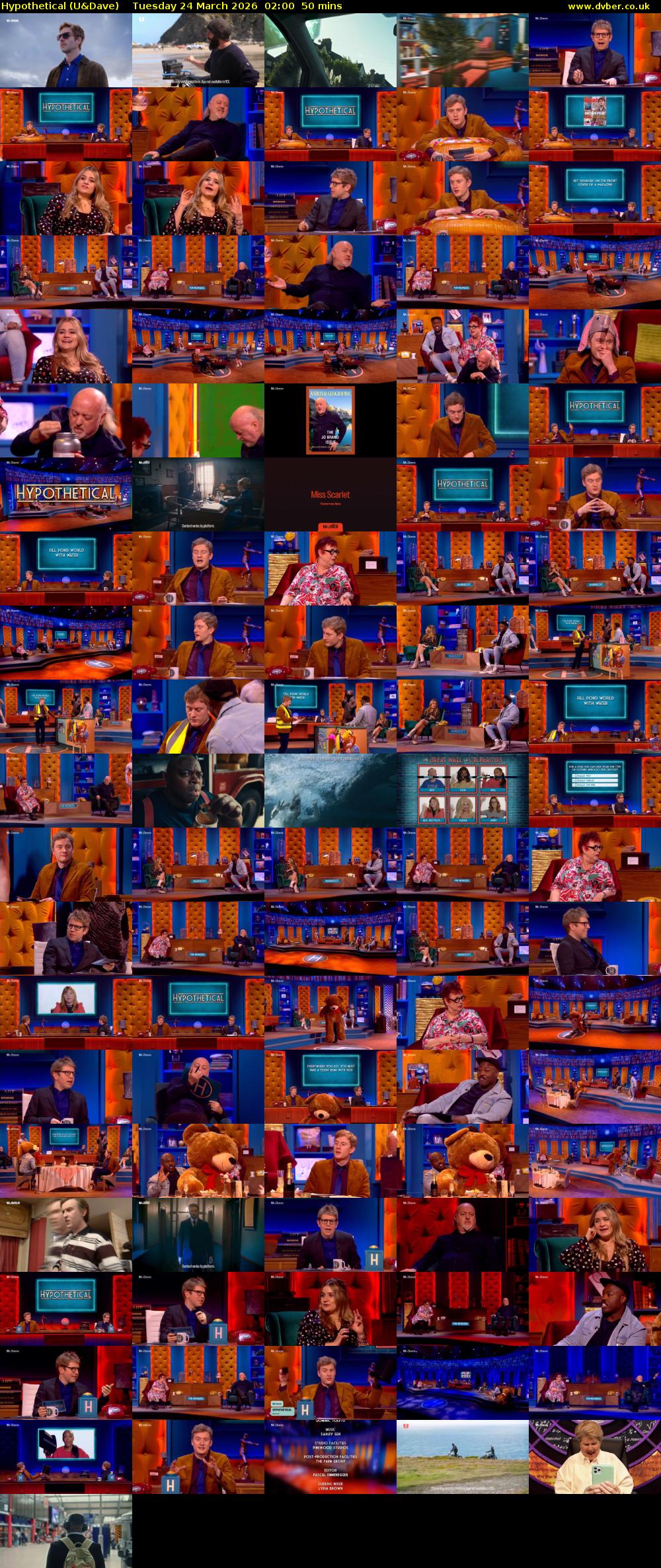 Hypothetical (U&Dave) Tuesday 24 March 2026 02:00 - 02:50
