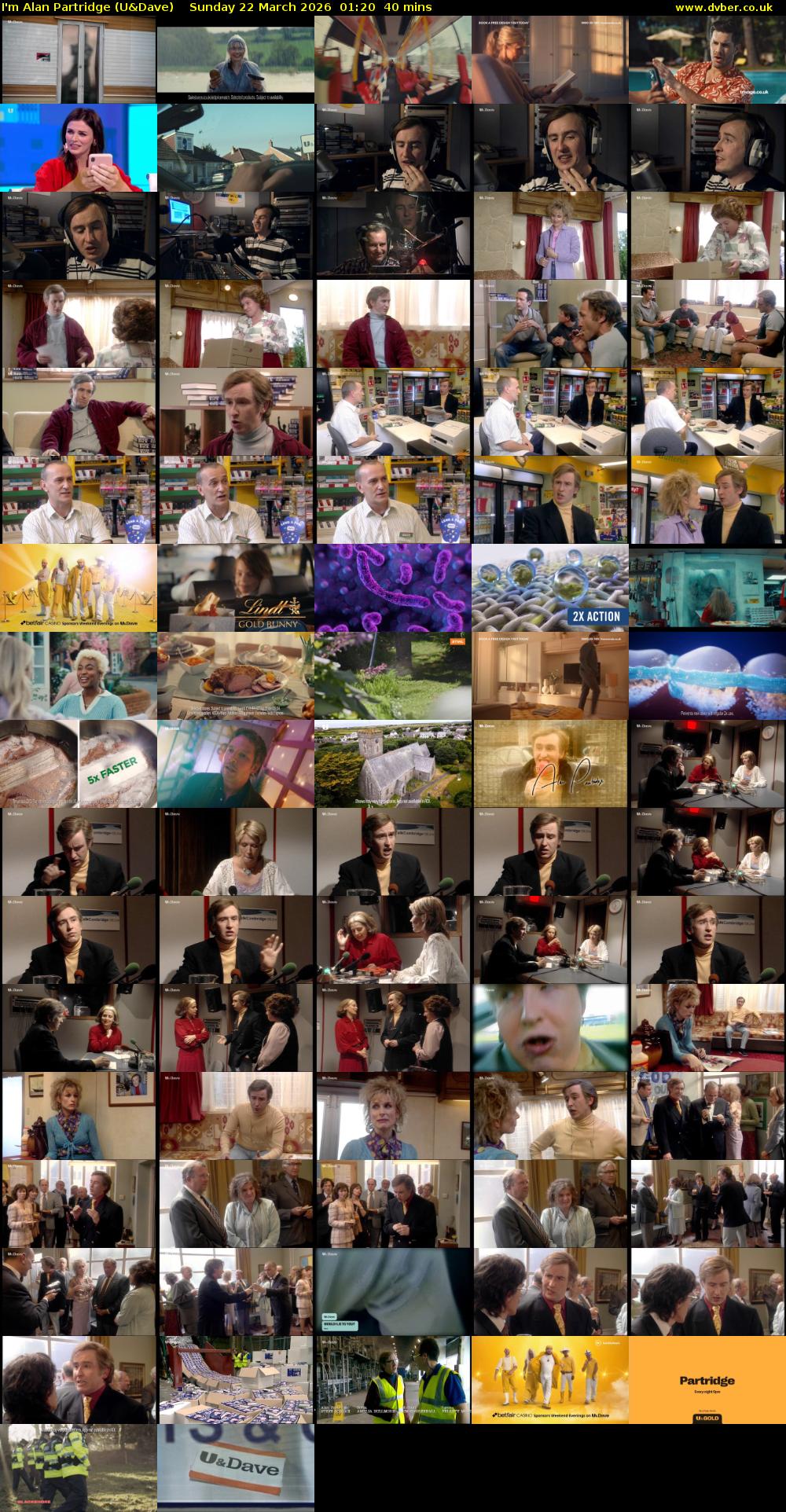 I'm Alan Partridge (U&Dave) Sunday 22 March 2026 01:20 - 02:00