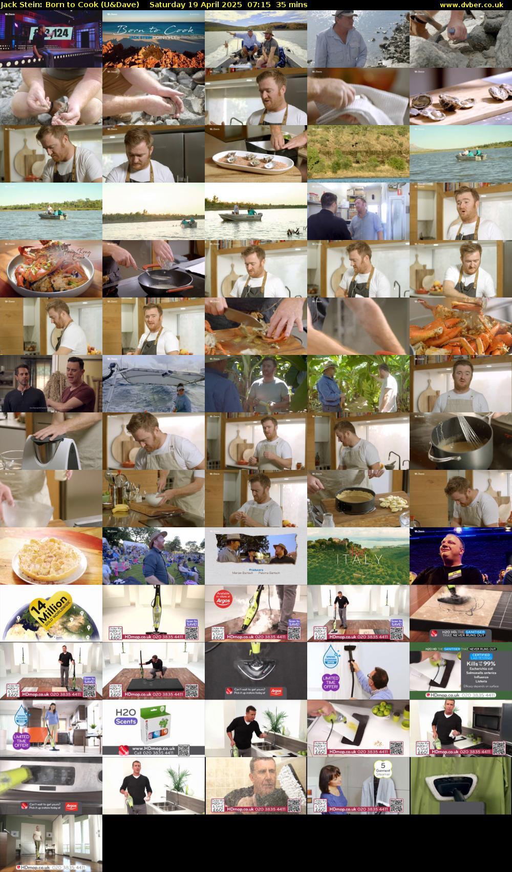 Jack Stein: Born to Cook (U&Dave) Saturday 19 April 2025 07:15 - 07:50