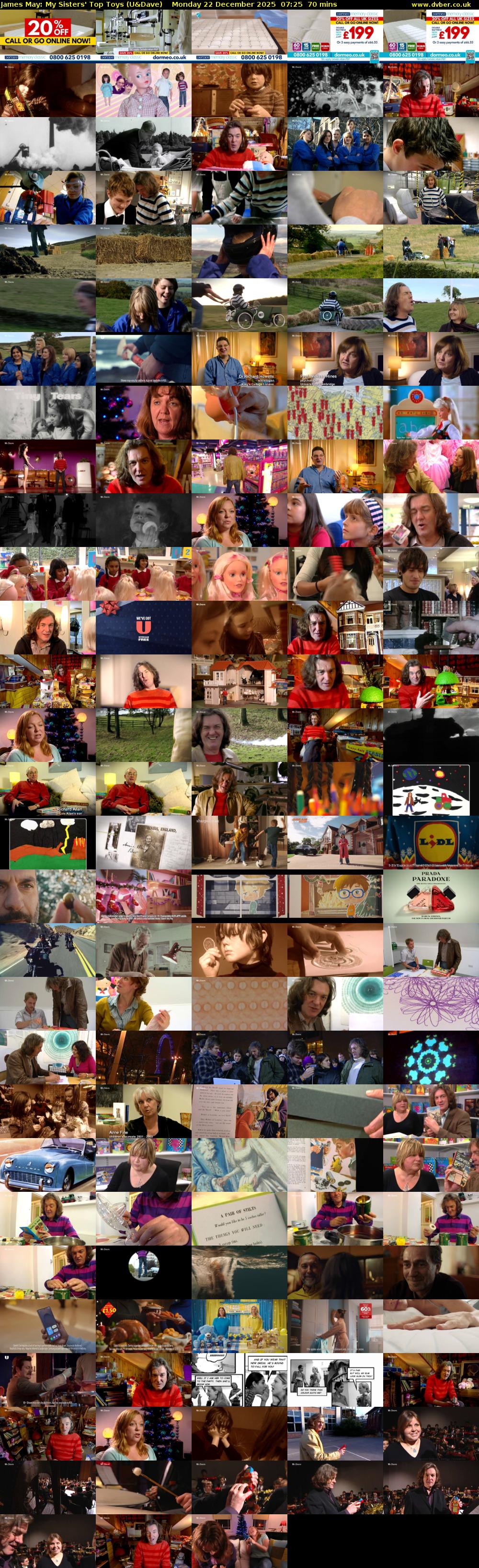 James May: My Sisters' Top Toys (U&Dave) Monday 22 December 2025 07:25 - 08:35