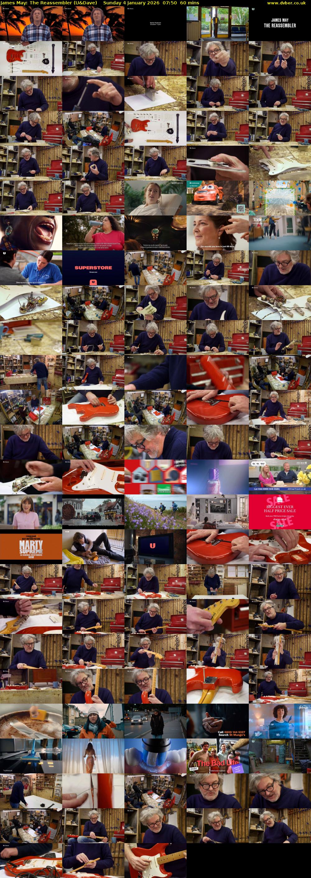 James May: The Reassembler (U&Dave) Sunday 4 January 2026 07:50 - 08:50