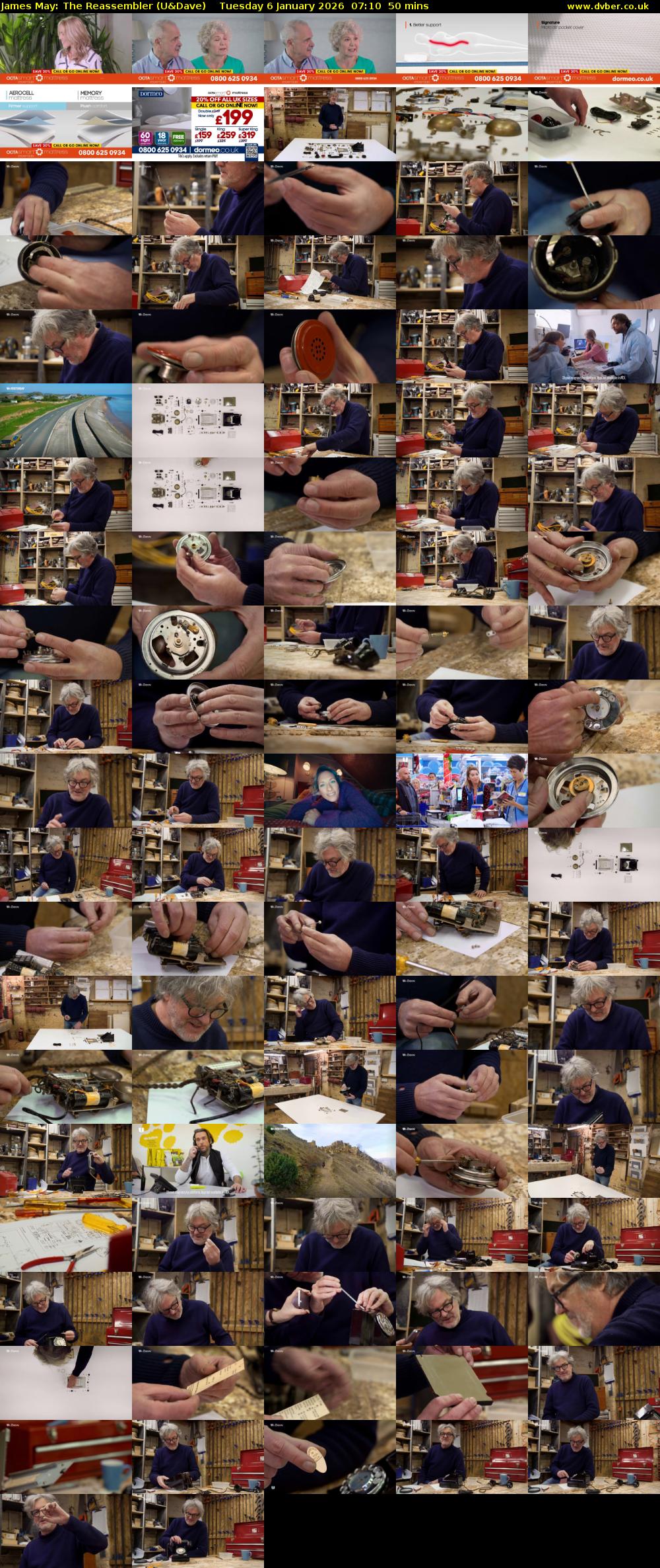 James May: The Reassembler (U&Dave) Tuesday 6 January 2026 07:10 - 08:00