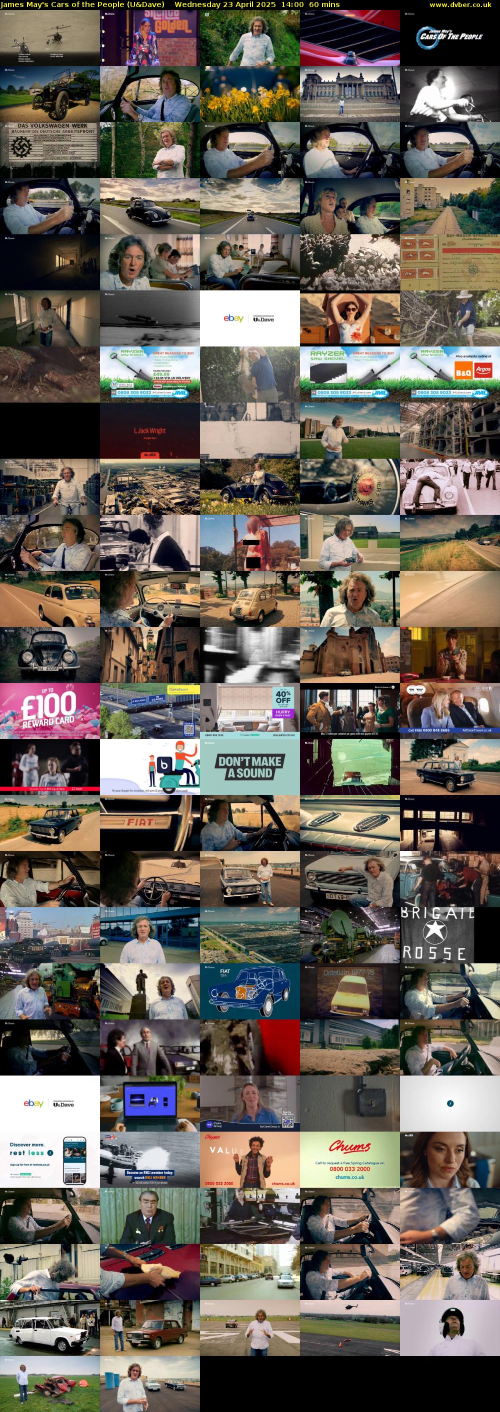 James May's Cars of the People (U&Dave) Wednesday 23 April 2025 14:00 - 15:00