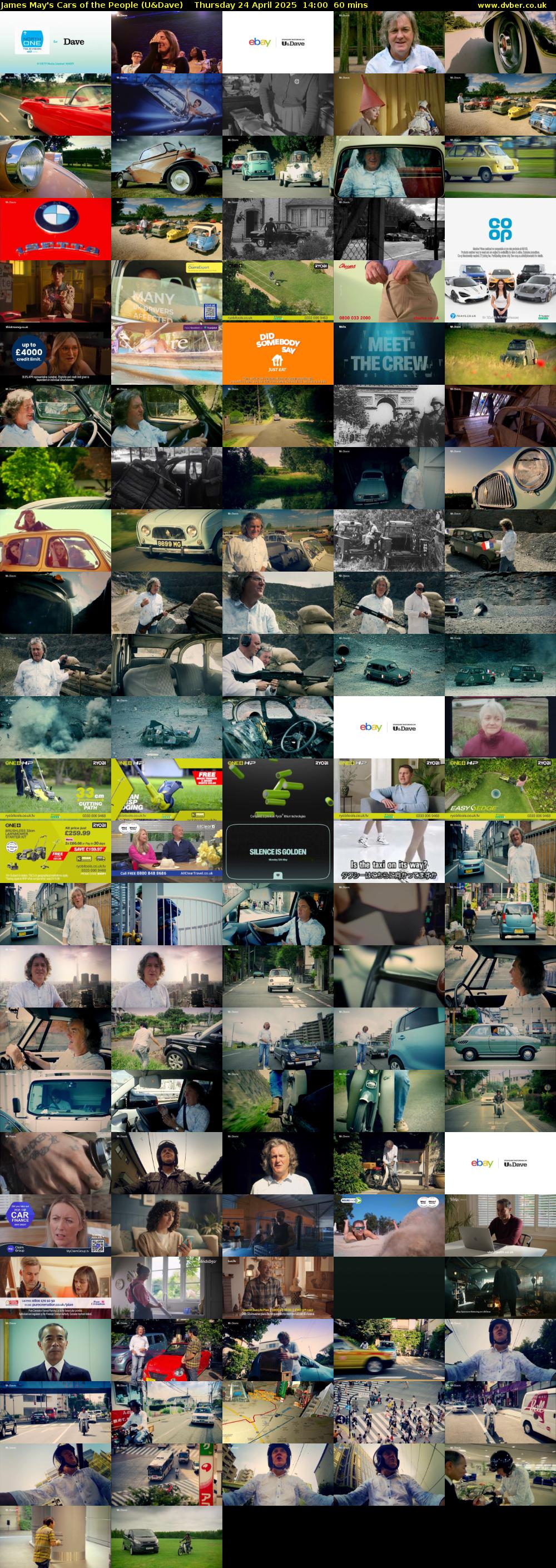 James May's Cars of the People (U&Dave) Thursday 24 April 2025 14:00 - 15:00