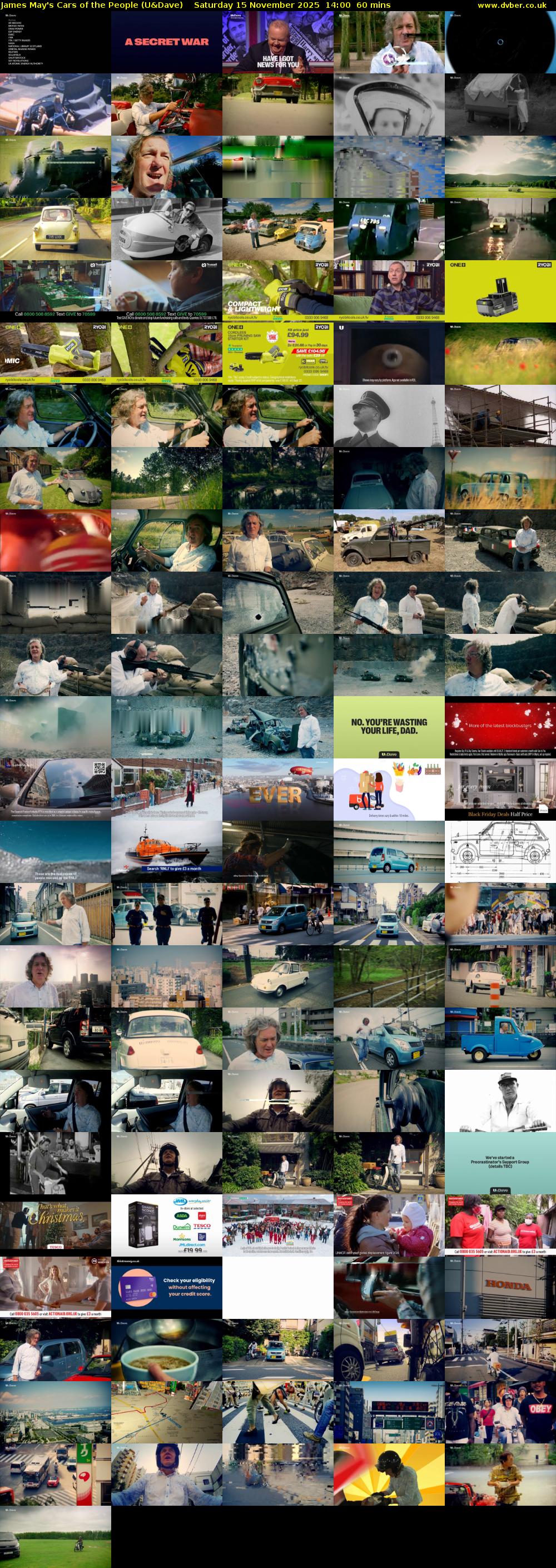 James May's Cars of the People (U&Dave) Saturday 15 November 2025 14:00 - 15:00