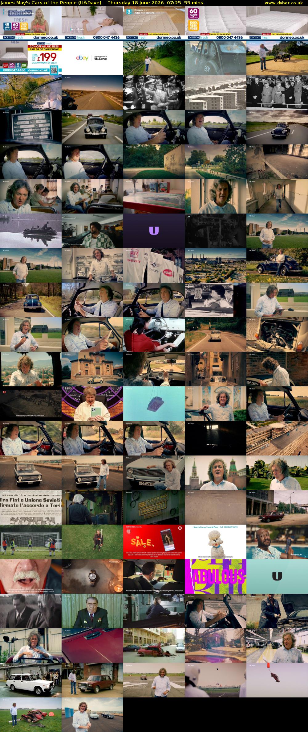 James May's Cars of the People (U&Dave) Thursday 18 June 2026 07:25 - 08:20