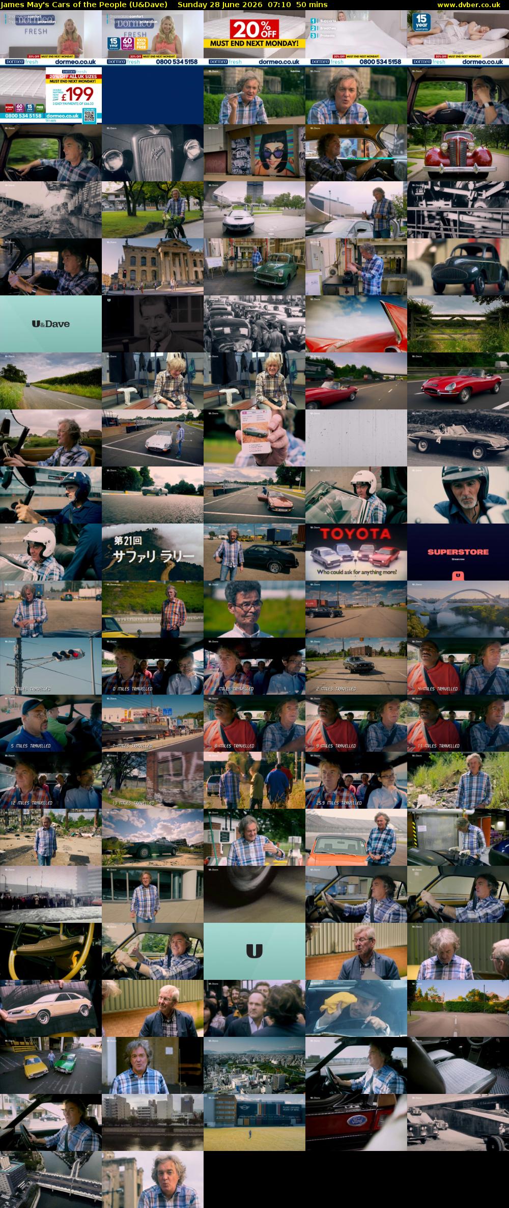 James May's Cars of the People (U&Dave) Sunday 28 June 2026 07:10 - 08:00