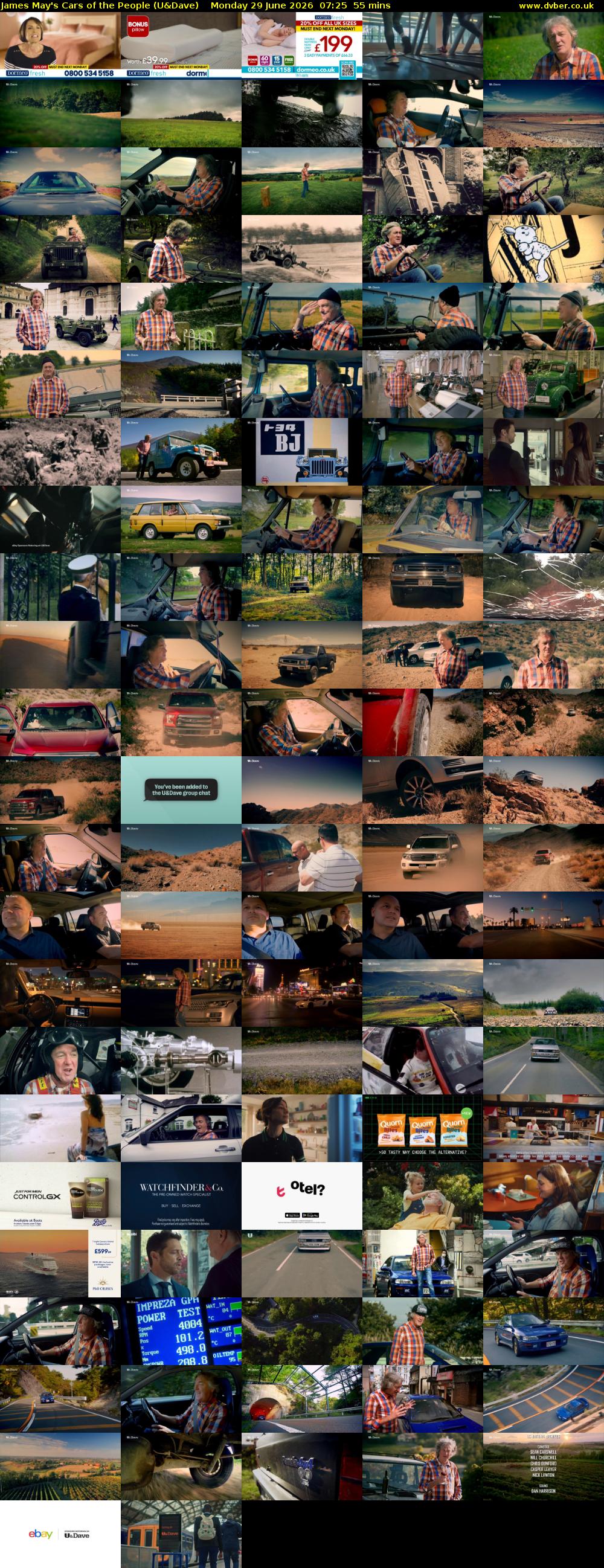 James May's Cars of the People (U&Dave) Monday 29 June 2026 07:25 - 08:20