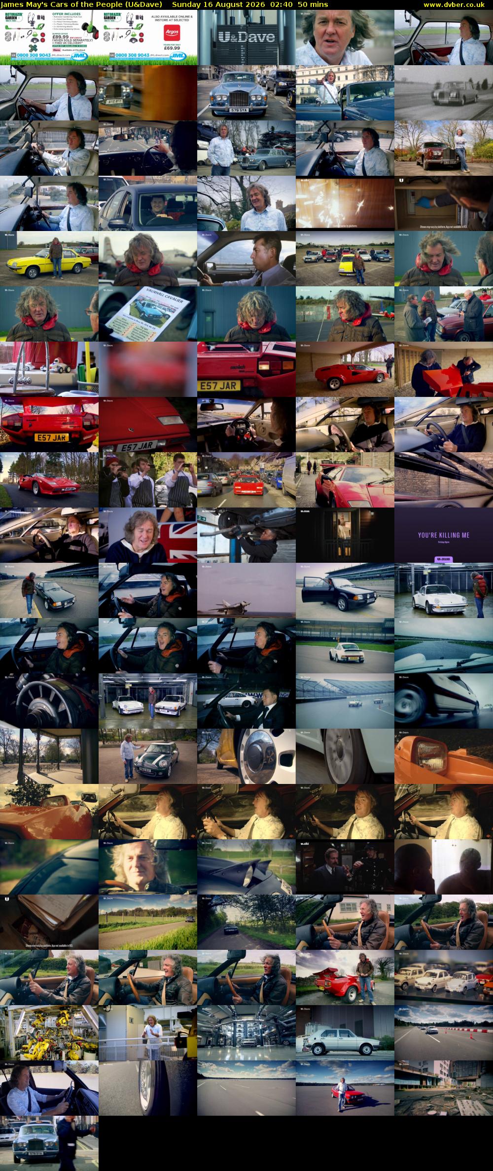 James May's Cars of the People (U&Dave) Sunday 16 August 2026 02:40 - 03:30