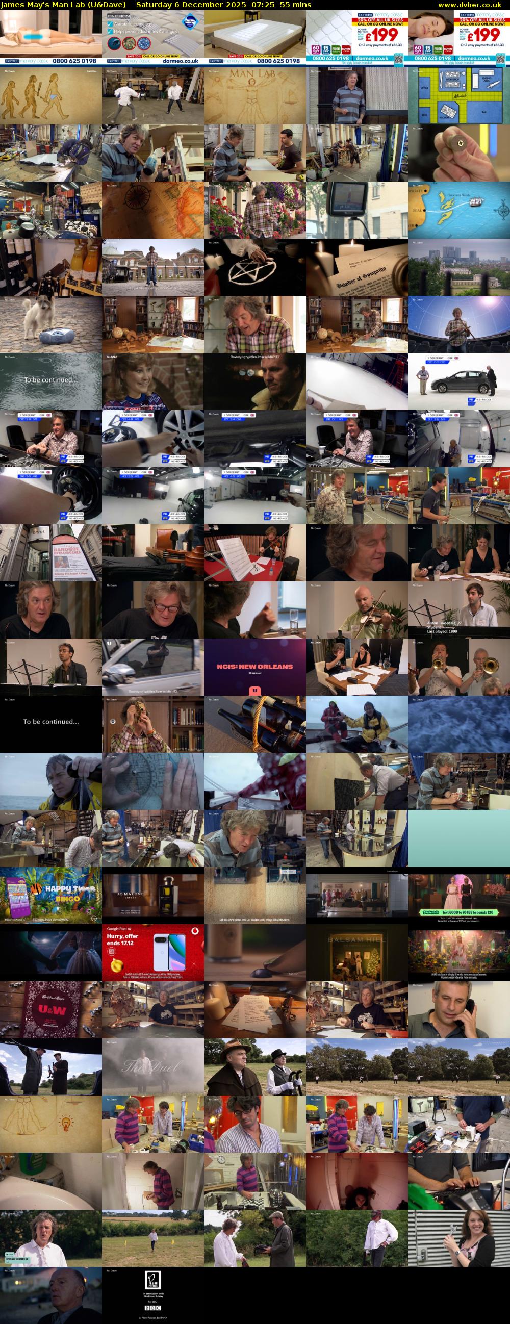 James May's Man Lab (U&Dave) Saturday 6 December 2025 07:25 - 08:20