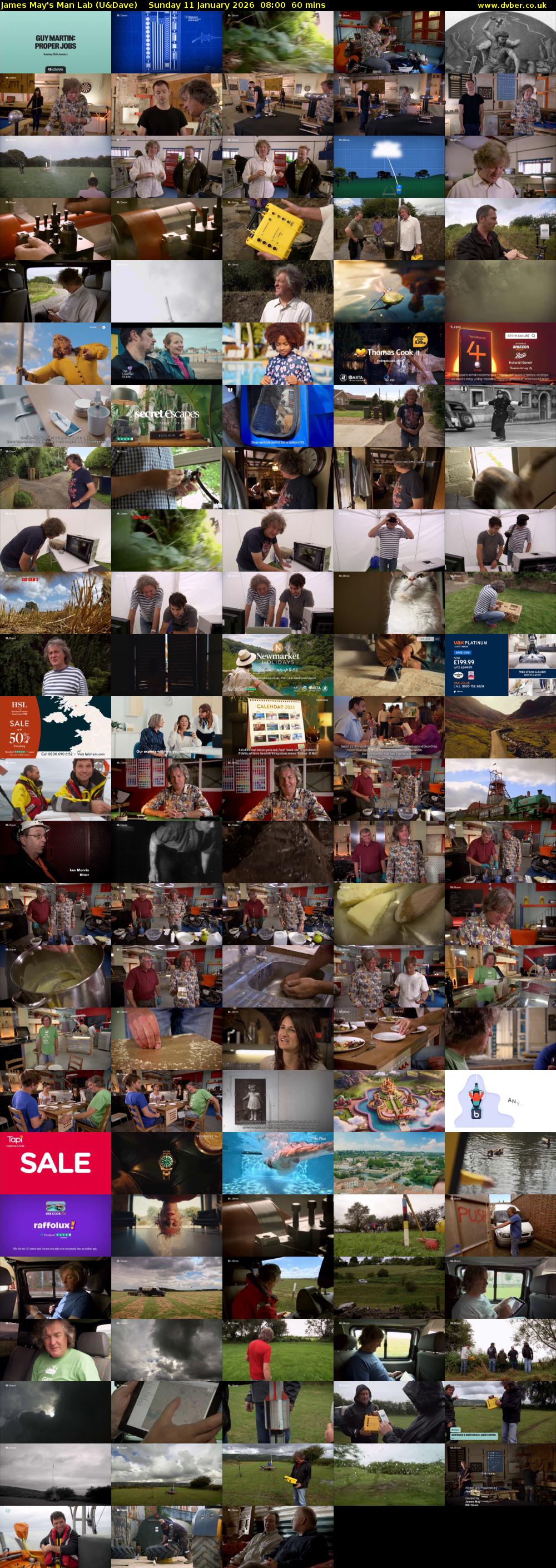 James May's Man Lab (U&Dave) Sunday 11 January 2026 08:00 - 09:00