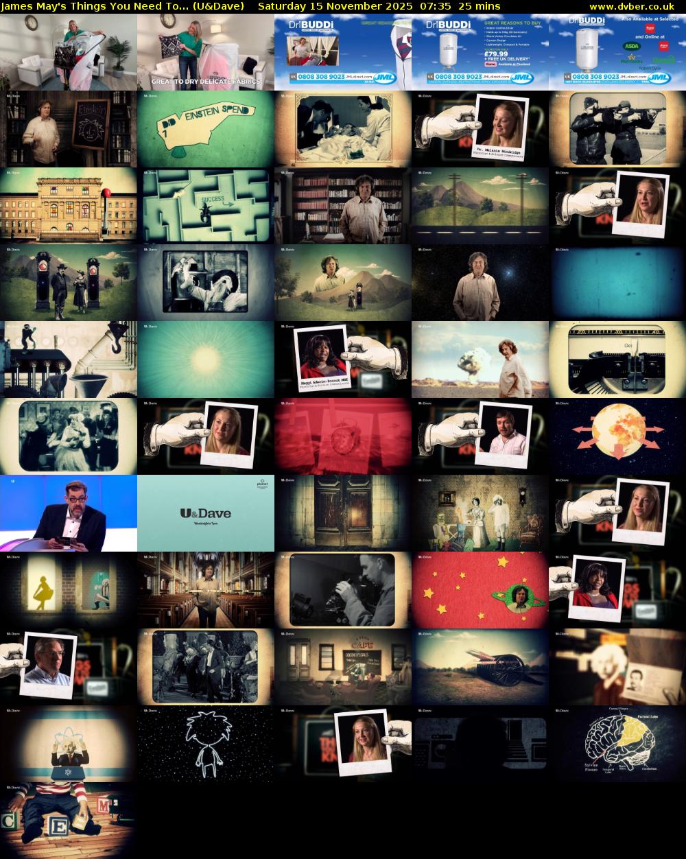 James May's Things You Need To... (U&Dave) Saturday 15 November 2025 07:35 - 08:00