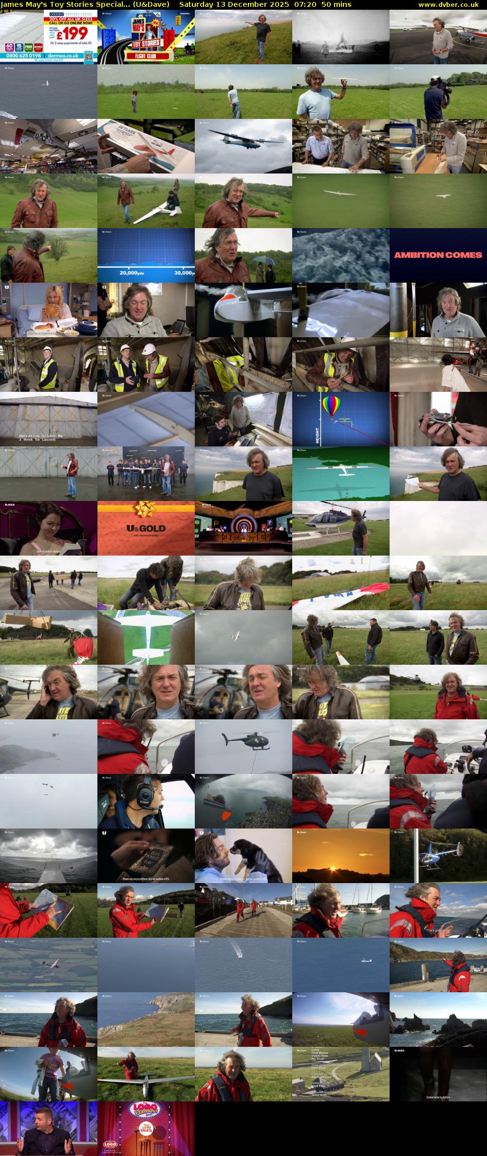 James May's Toy Stories Special... (U&Dave) Saturday 13 December 2025 07:20 - 08:10