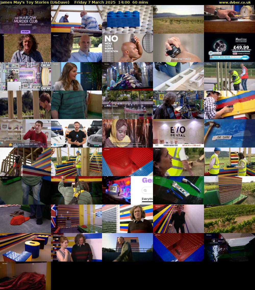 James May's Toy Stories (U&Dave) Friday 7 March 2025 14:00 - 15:00