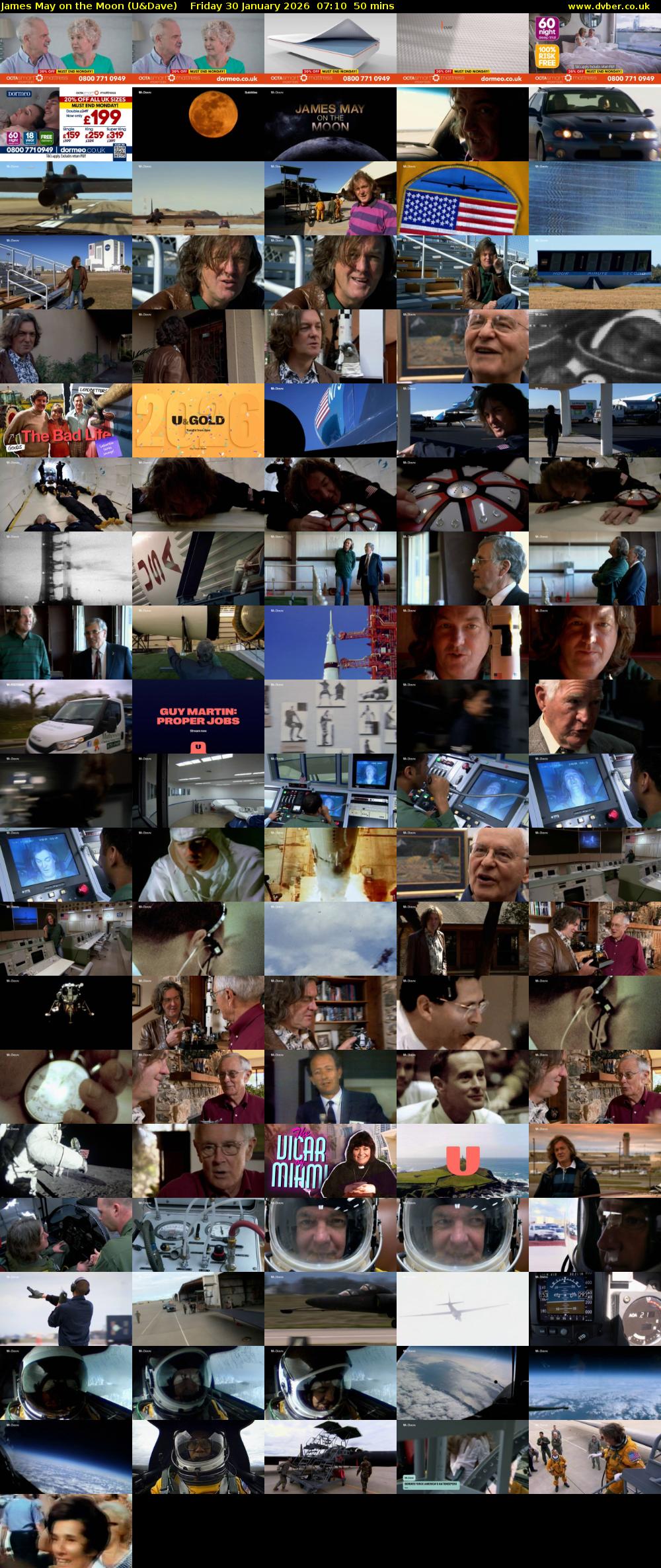 James May on the Moon (U&Dave) Friday 30 January 2026 07:10 - 08:00