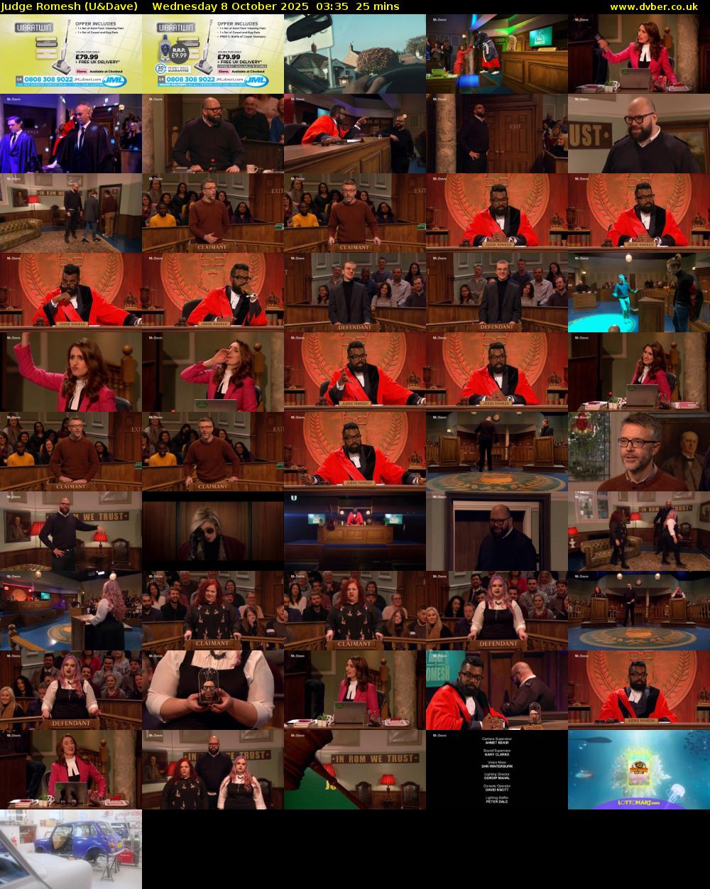 Judge Romesh (U&Dave) Wednesday 8 October 2025 03:35 - 04:00
