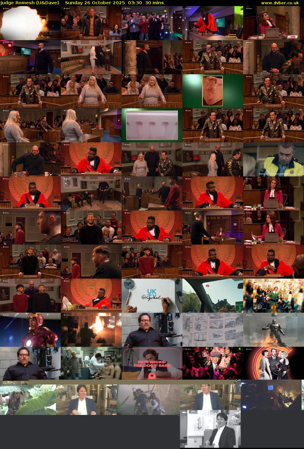 Judge Romesh (U&Dave) Sunday 26 October 2025 03:30 - 04:00