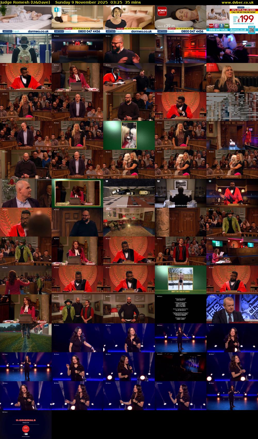 Judge Romesh (U&Dave) Sunday 9 November 2025 03:25 - 04:00
