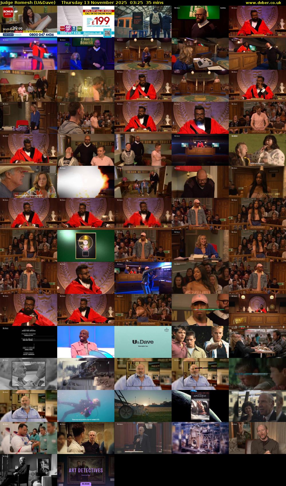 Judge Romesh (U&Dave) Thursday 13 November 2025 03:25 - 04:00