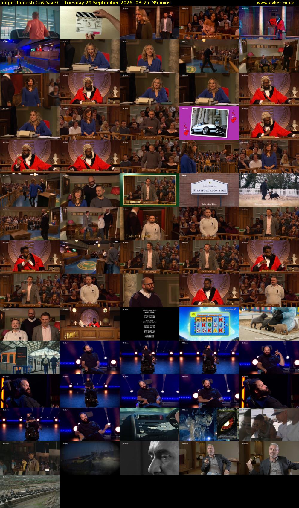 Judge Romesh (U&Dave) Tuesday 29 September 2026 03:25 - 04:00