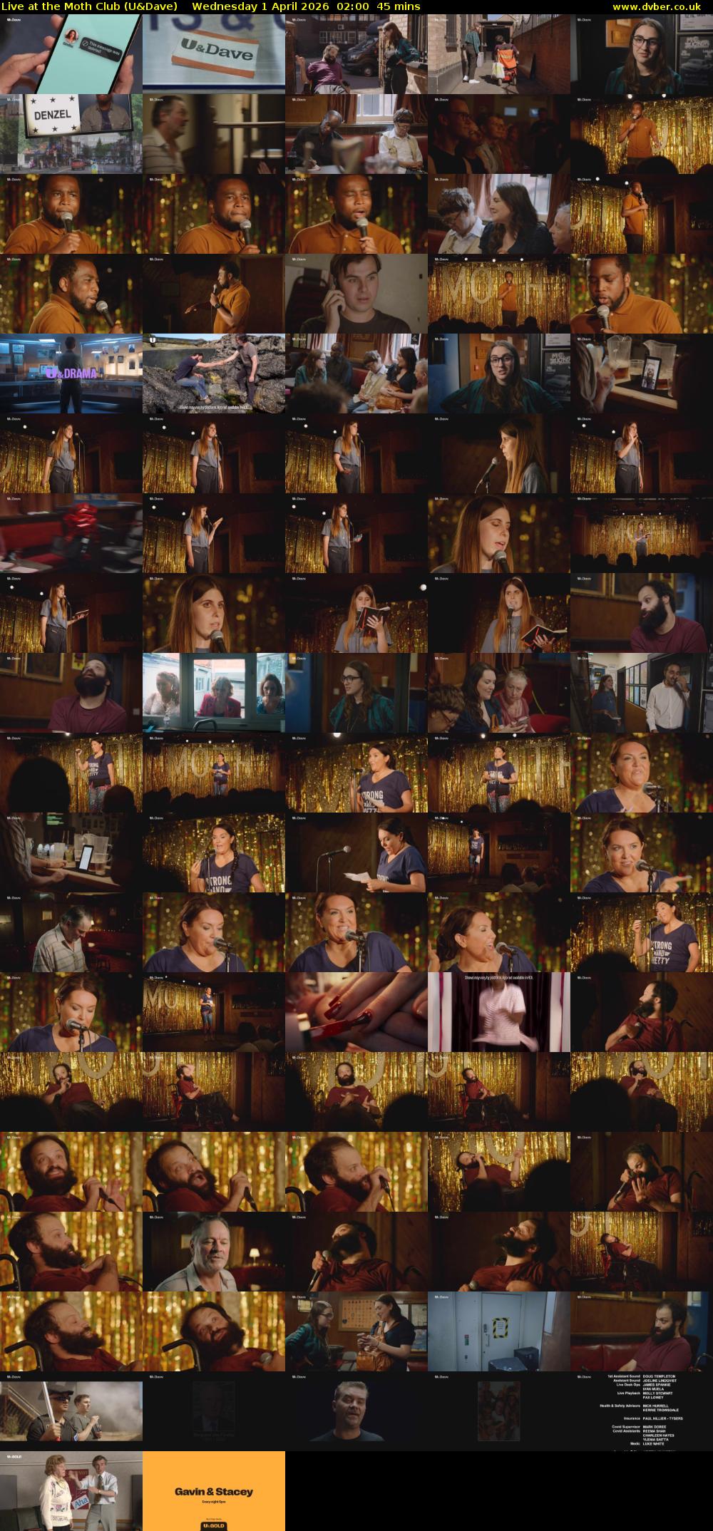 Live at the Moth Club (U&Dave) Wednesday 1 April 2026 02:00 - 02:45