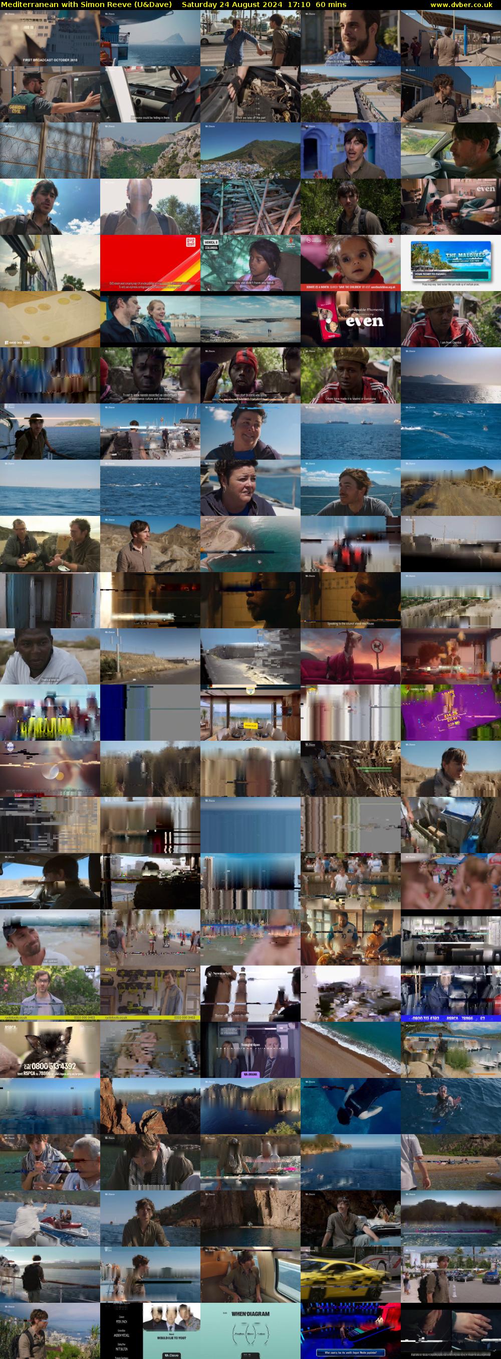Mediterranean with Simon Reeve (U&Dave) Saturday 24 August 2024 17:10 - 18:10