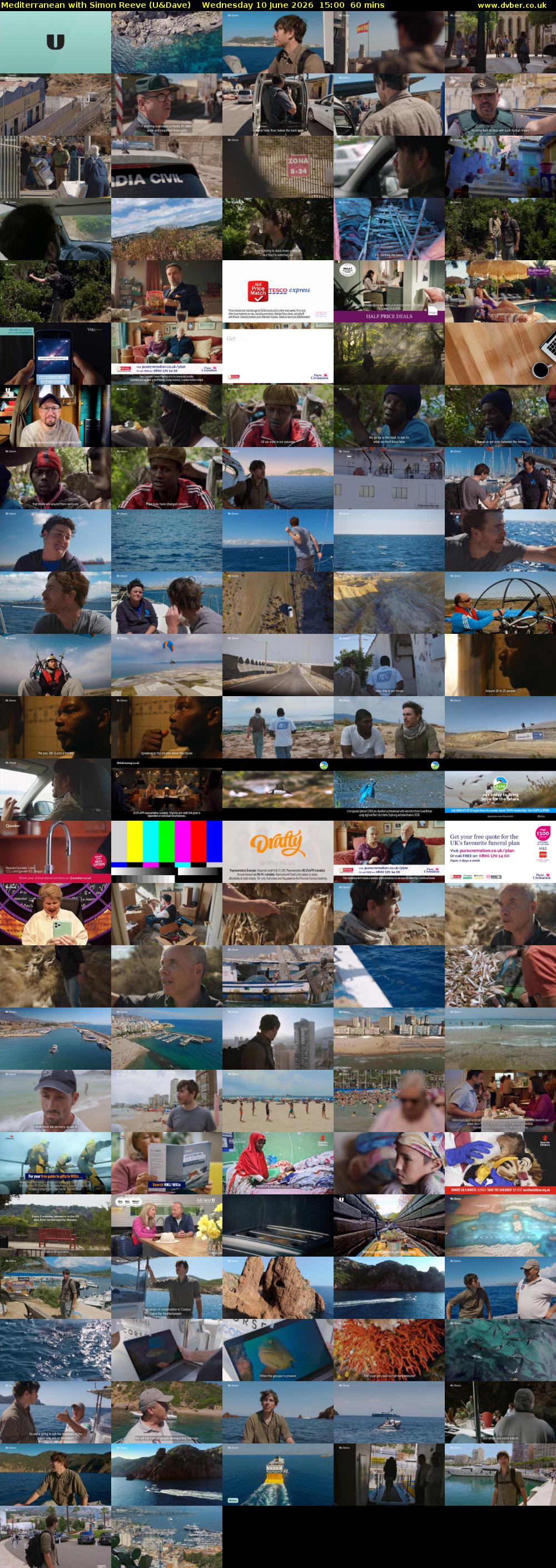 Mediterranean with Simon Reeve (U&Dave) Wednesday 10 June 2026 15:00 - 16:00