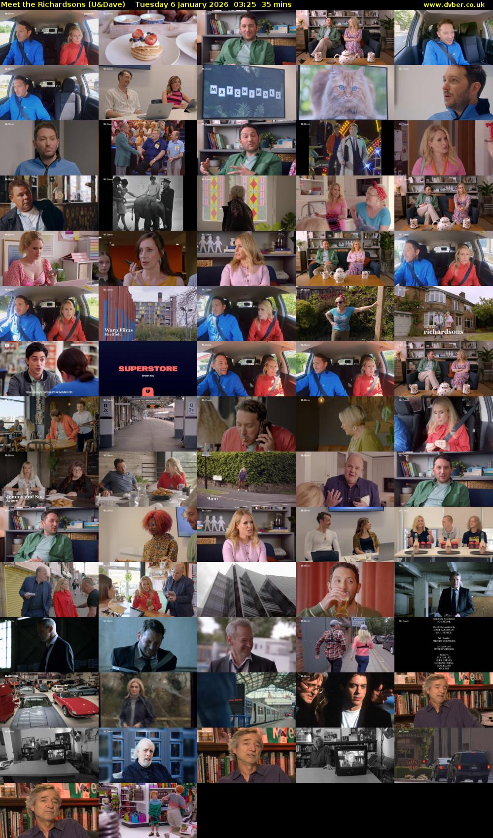 Meet the Richardsons (U&Dave) Tuesday 6 January 2026 03:25 - 04:00