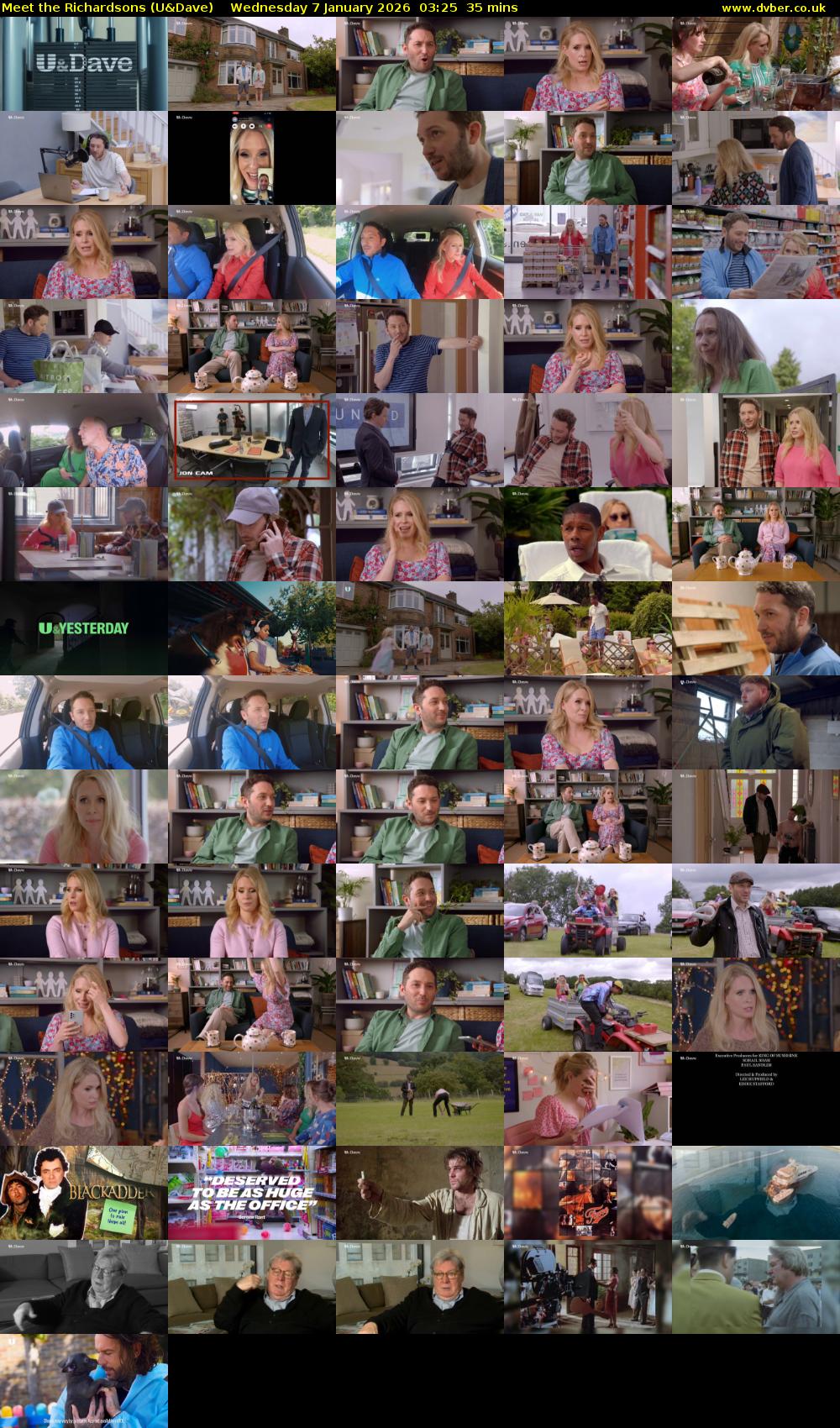 Meet the Richardsons (U&Dave) Wednesday 7 January 2026 03:25 - 04:00