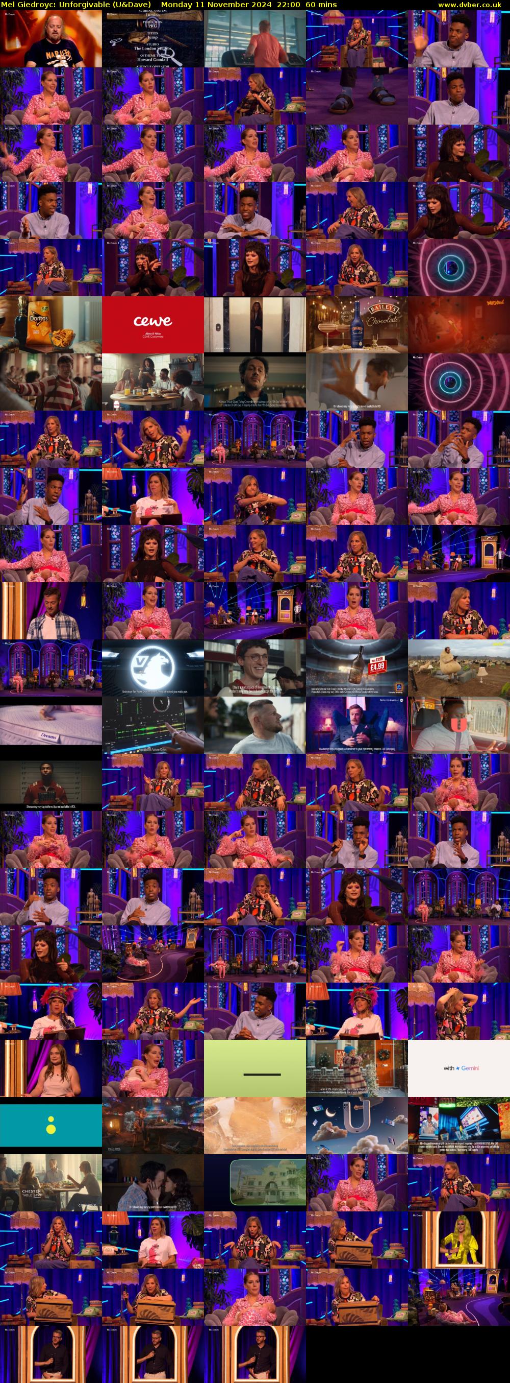 Mel Giedroyc: Unforgivable (U&Dave) Monday 11 November 2024 22:00 - 23:00