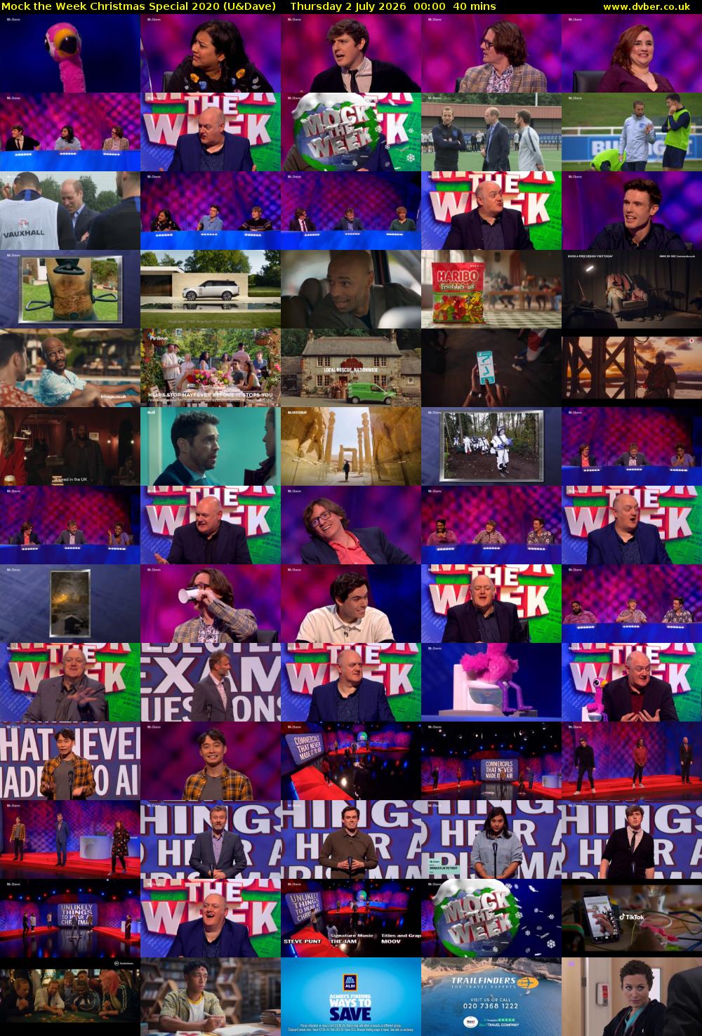 Mock the Week Christmas Special 2020 (U&Dave) Thursday 2 July 2026 00:00 - 00:40