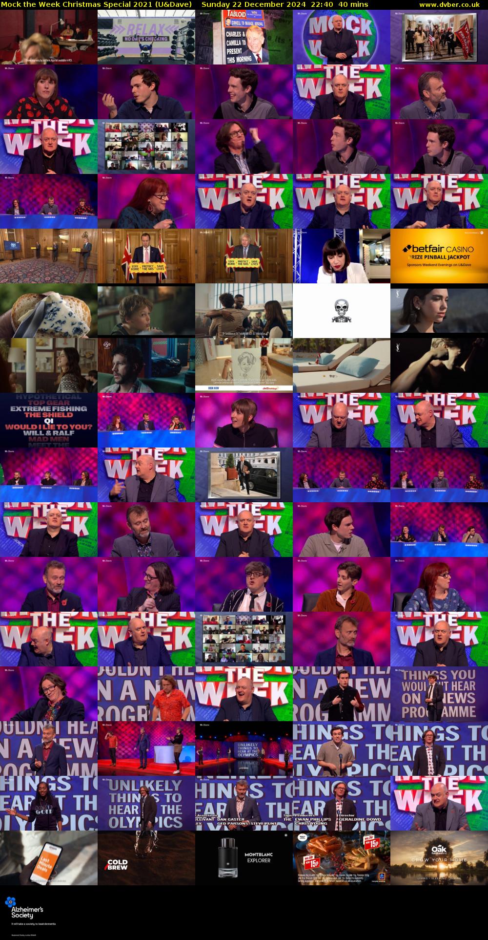 Mock the Week Christmas Special 2021 (U&Dave) Sunday 22 December 2024 22:40 - 23:20