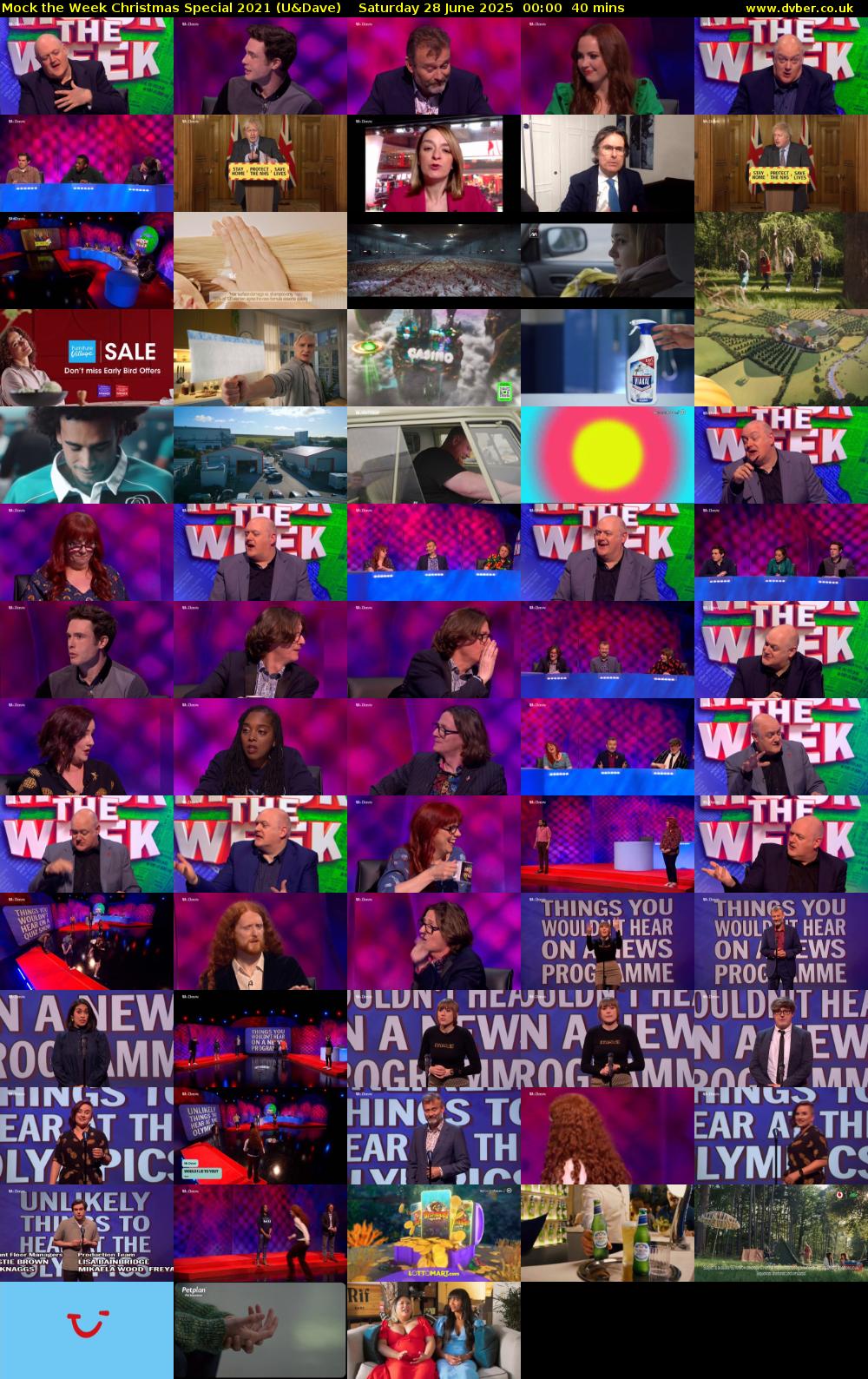Mock the Week Christmas Special 2021 (U&Dave) Saturday 28 June 2025 00:00 - 00:40