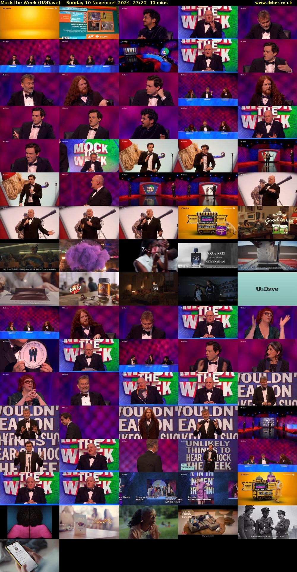 Mock the Week (U&Dave) Sunday 10 November 2024 23:20 - 00:00