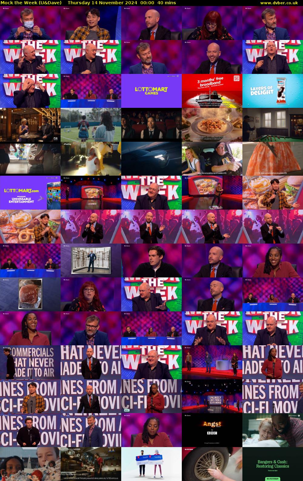Mock the Week (U&Dave) Thursday 14 November 2024 00:00 - 00:40