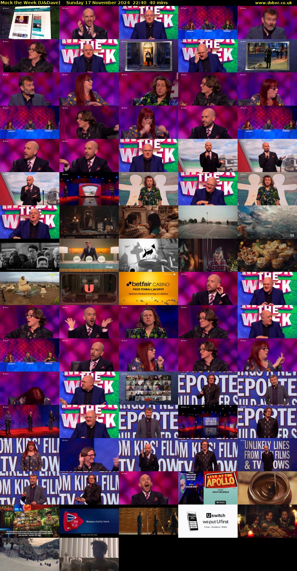 Mock the Week (U&Dave) Sunday 17 November 2024 22:40 - 23:20