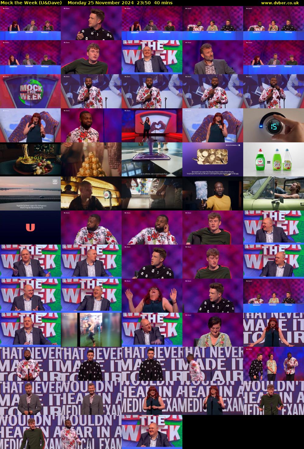 Mock the Week (U&Dave) Monday 25 November 2024 23:50 - 00:30