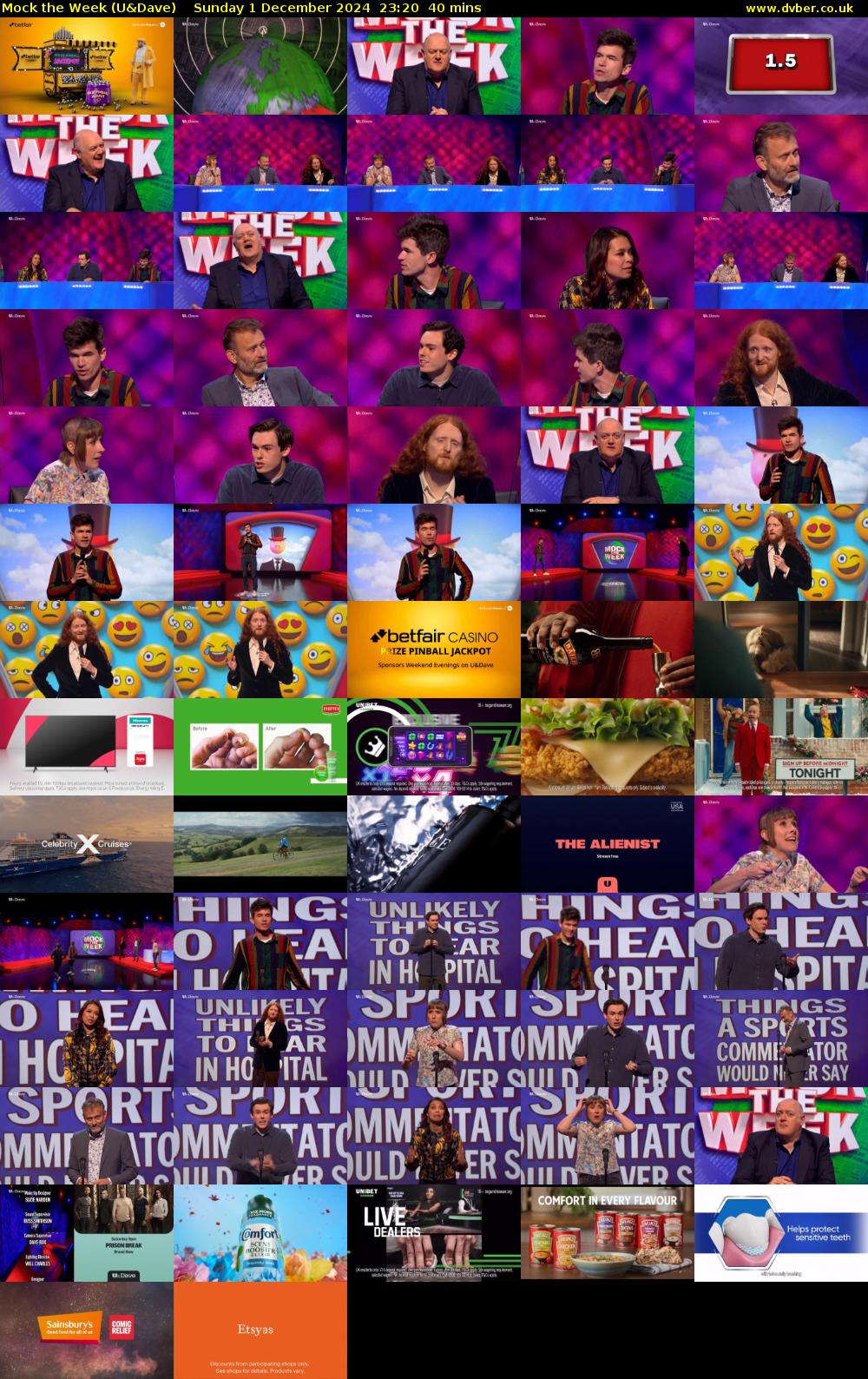 Mock the Week (U&Dave) Sunday 1 December 2024 23:20 - 00:00