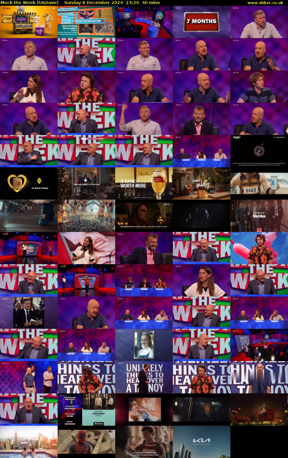 Mock the Week (U&Dave) Sunday 8 December 2024 23:20 - 00:00