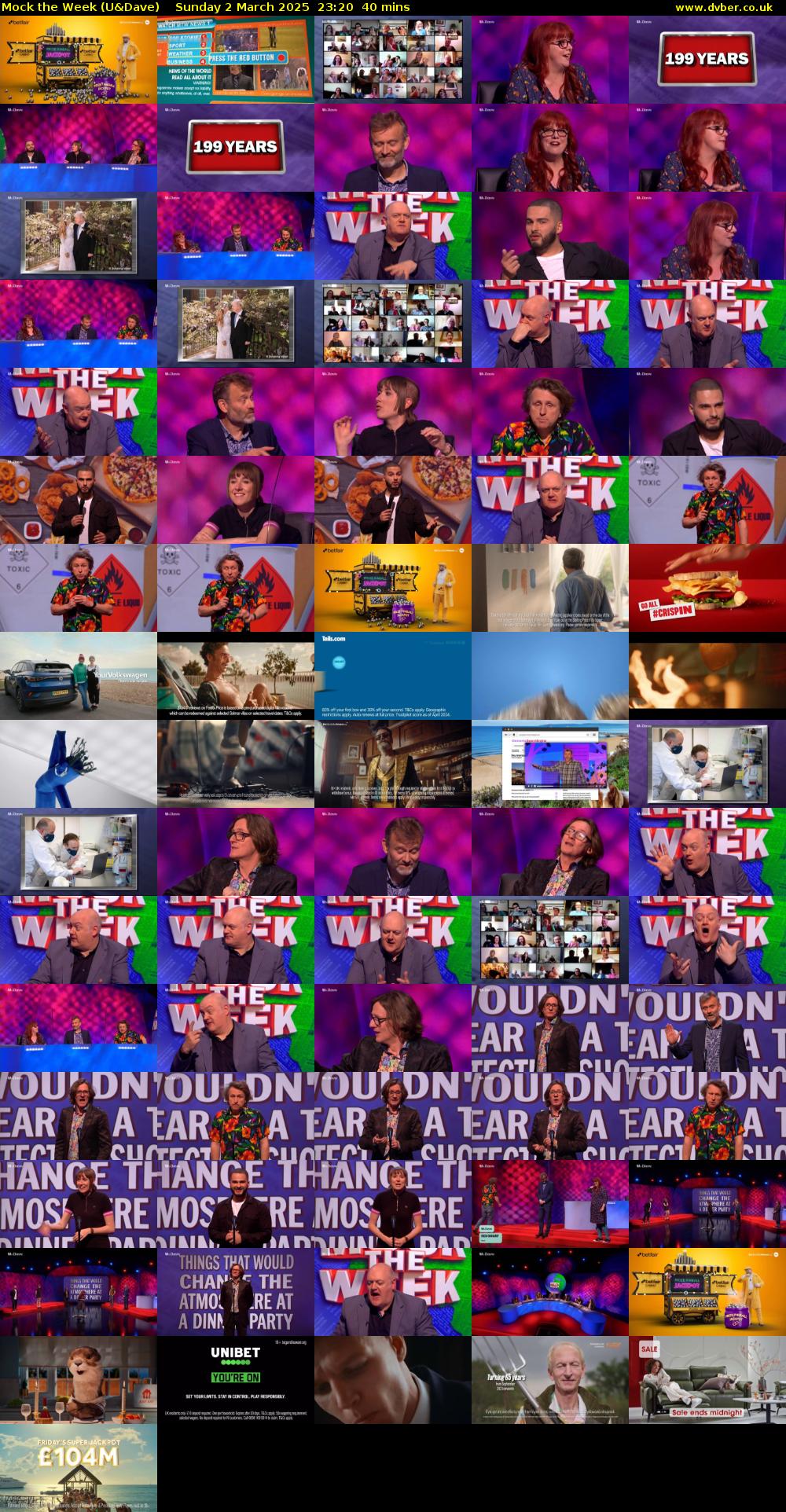 Mock the Week (U&Dave) Sunday 2 March 2025 23:20 - 00:00