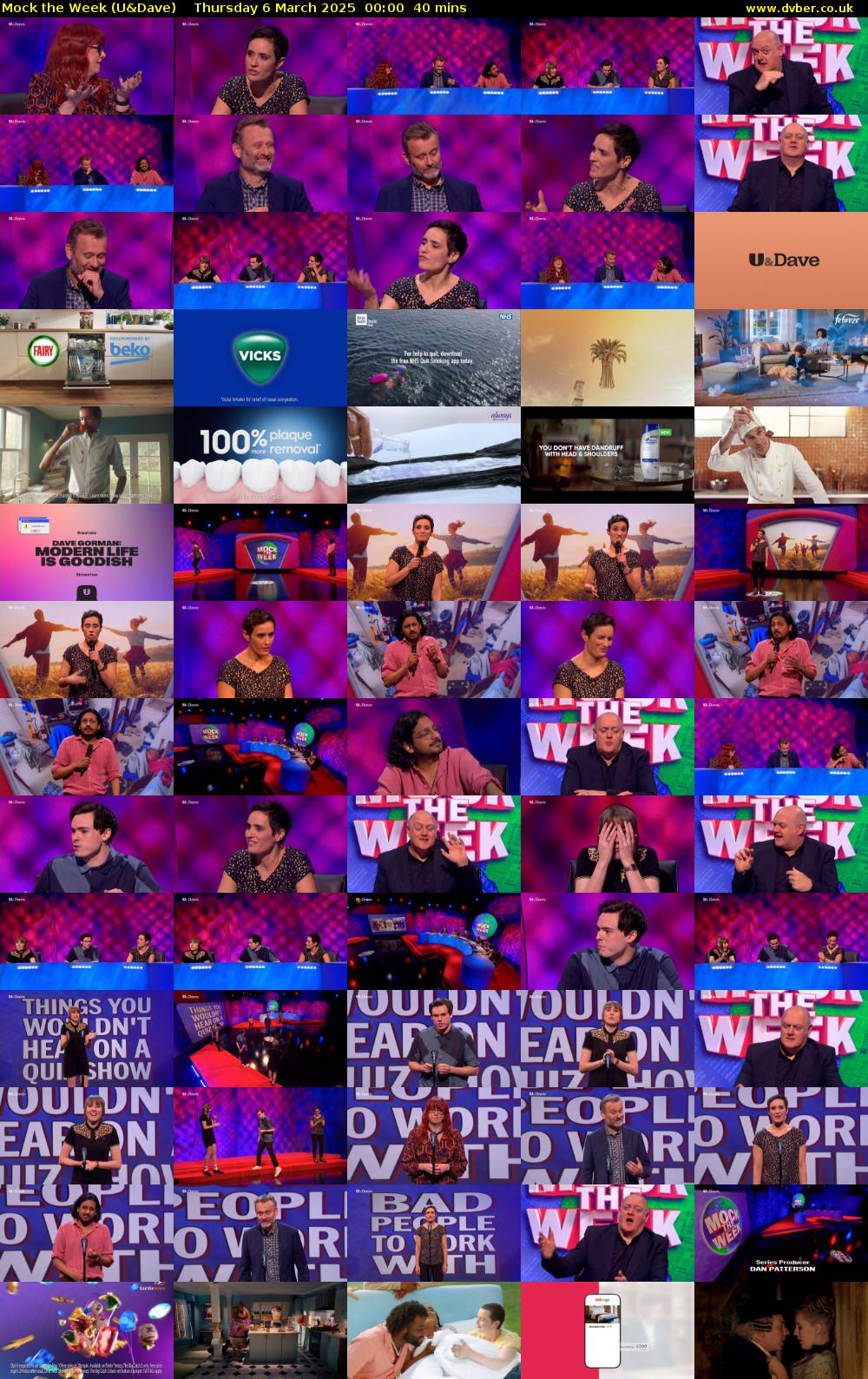 Mock the Week (U&Dave) Thursday 6 March 2025 00:00 - 00:40